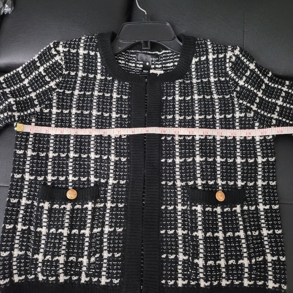 Sold- Aqua Tweed Cardigan - 100% Exclusive - Picture 4 of 10